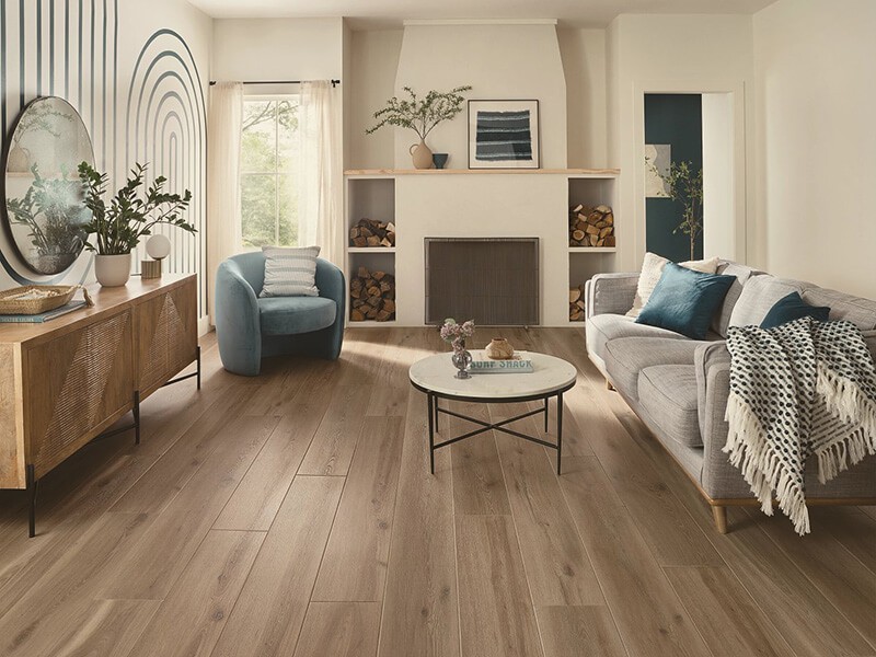 Living Room Luxury Vinyl Flooring | Thornton Flooring